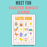 Easter Bingo Game Cards