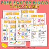 Easter Bingo Game Cards