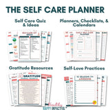 Self Care Workbook + Personal Growth Planner BUNDLE Healthy Happy Impactful®