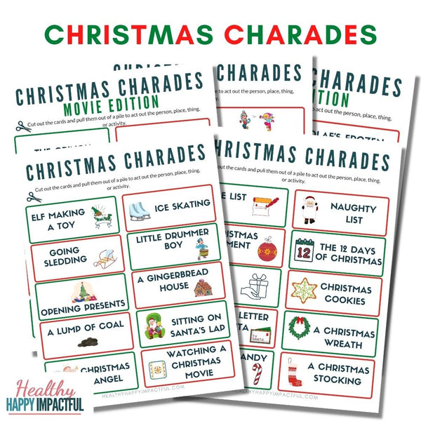 Christmas Charades Game | Christmas Party Games