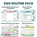 Kids Routine Pack & Family Growth Pack BUNDLE Healthy Happy Impactful®