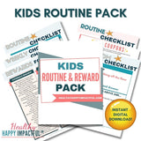 Kids Routine Pack & Family Growth Pack BUNDLE Healthy Happy Impactful®