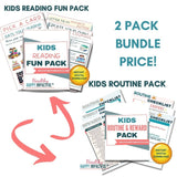 Kids Reading Fun Pack & Routine Pack BUNDLE Healthy Happy Impactful®