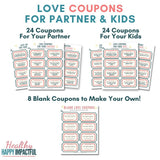 Love Coupons for Your Partner | Love Coupons for Kids Healthy Happy Impactful®