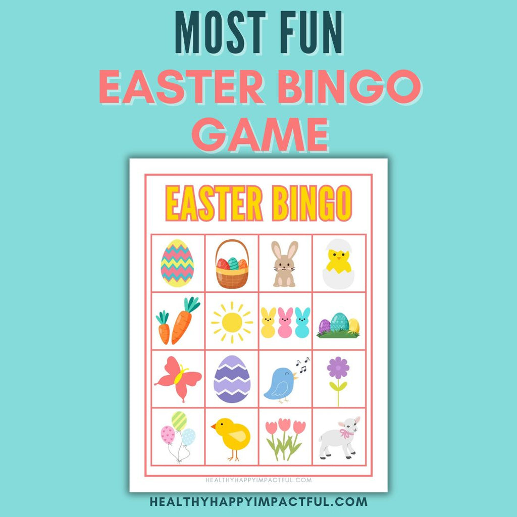 Easter Bingo Game Cards