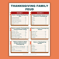 Thanksgiving Family Feud Game