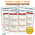 Thanksgiving Family Feud Game