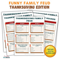 Thanksgiving Family Feud Game