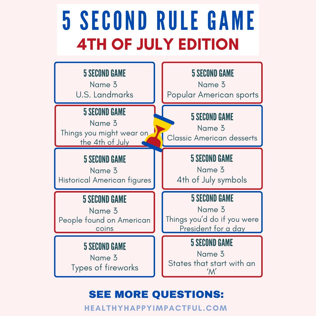 4th of July 5 Second Game