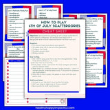 4th of July Scattergories Game