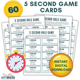 5 Second Game: Printable Game Pack