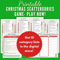 Christmas Scattergories Game