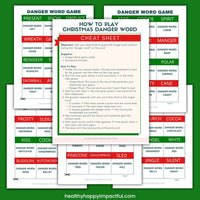 Christmas Danger Word Game
