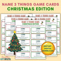 Christmas Name 3 Things Game - You'll Be Laughing in 5 Seconds