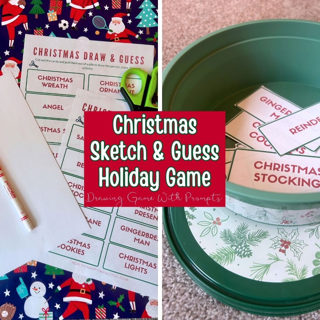 Christmas Draw and Sketch Cards - Hilarious Prompts, Guaranteed Laughs