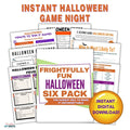 Frightfully Fun Halloween Six Pack - Instant Game Night Fun