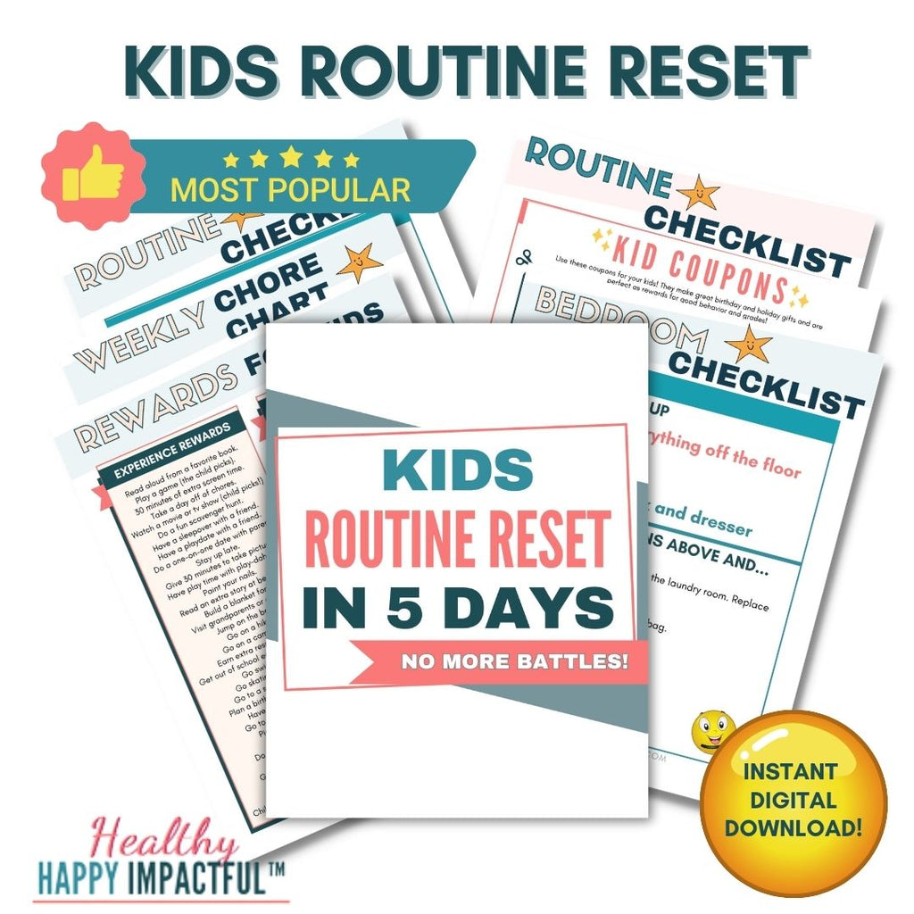 Kids Routine Reset & Family Growth Toolkit BUNDLE