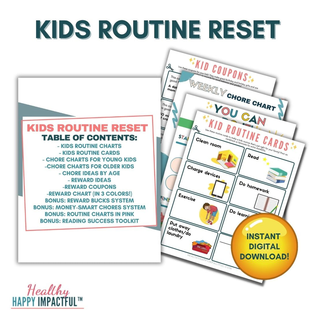 Kids Routine Reset & Family Growth Toolkit BUNDLE