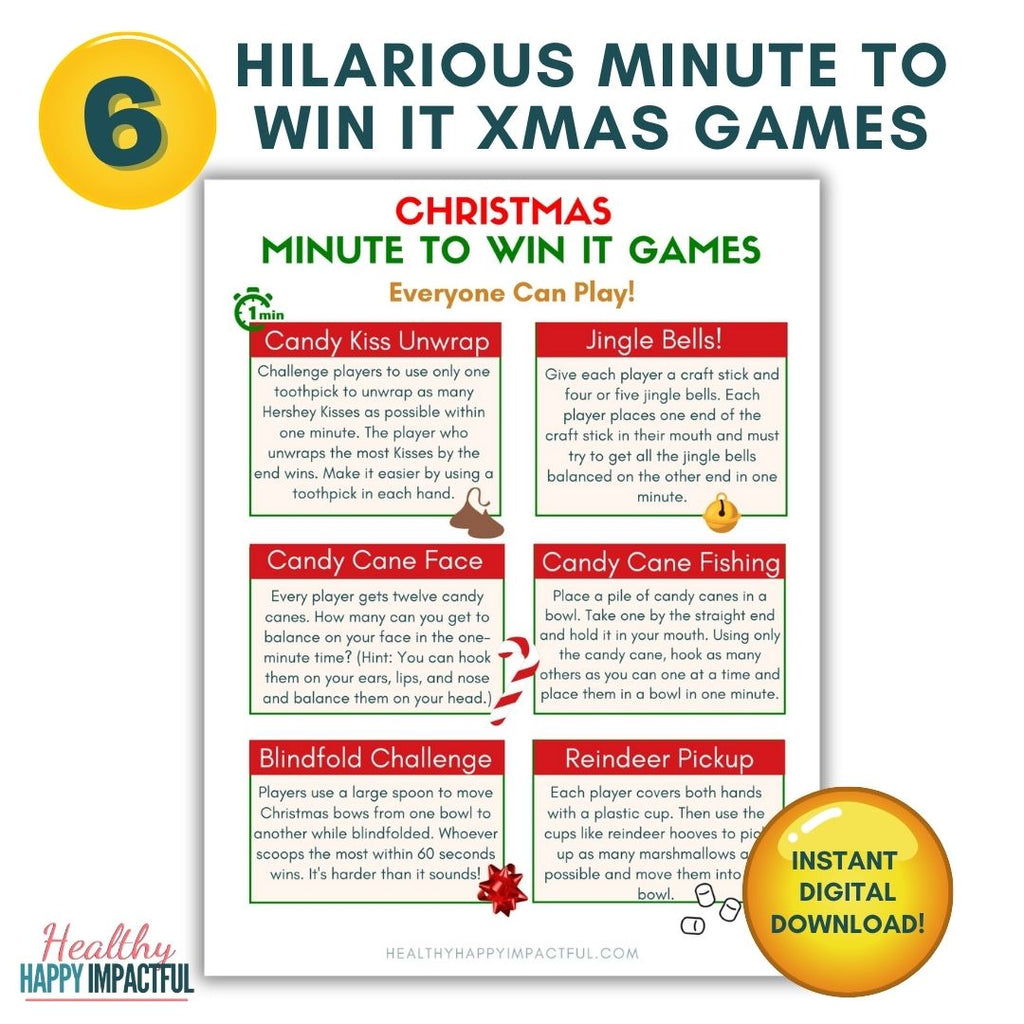 Festive Christmas Games Pack - Healthy Happy Impactful®