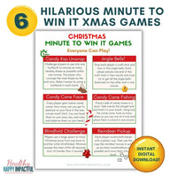 Hilarious Christmas Minute to Win It Games