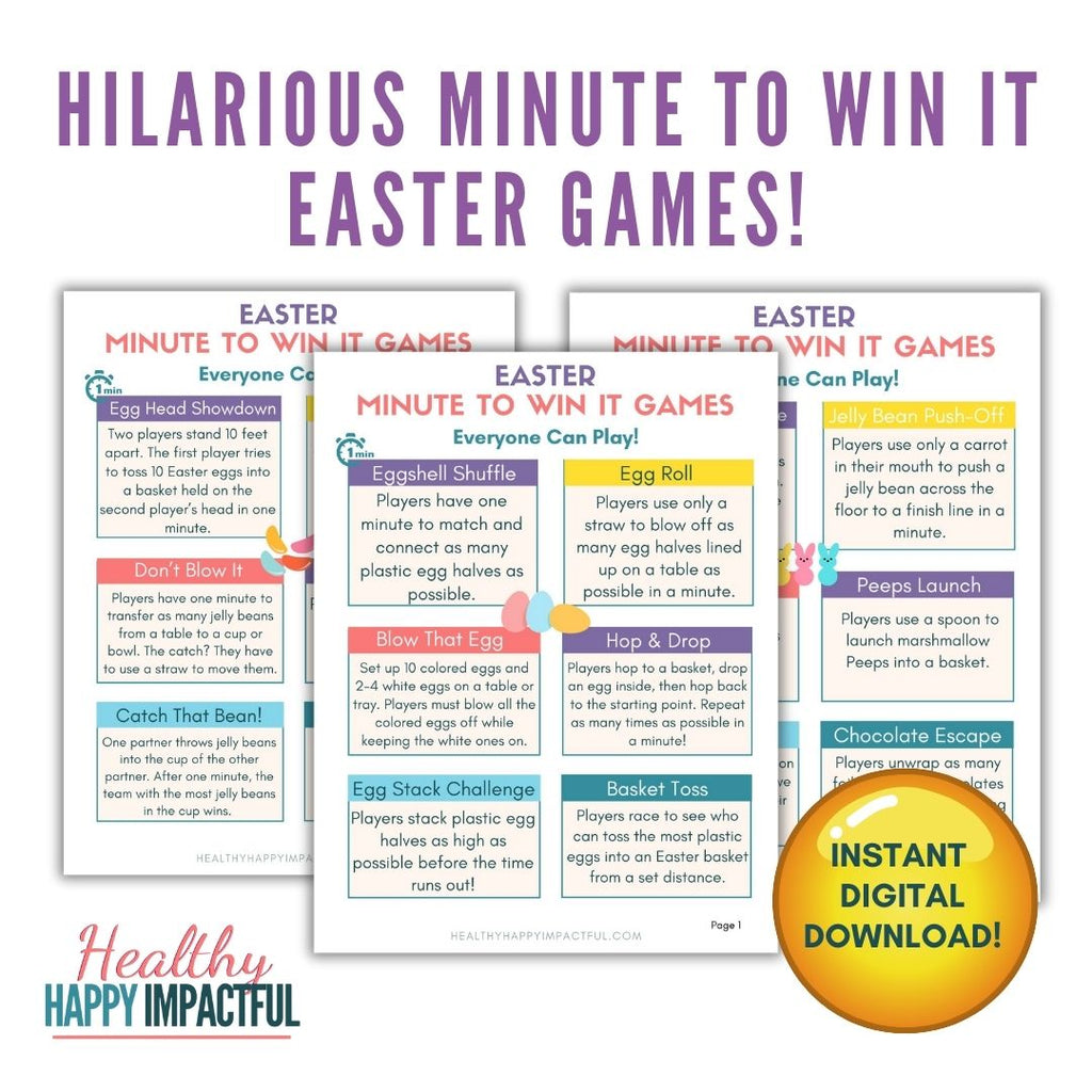 Easter Games Pack - Healthy Happy Impactful®