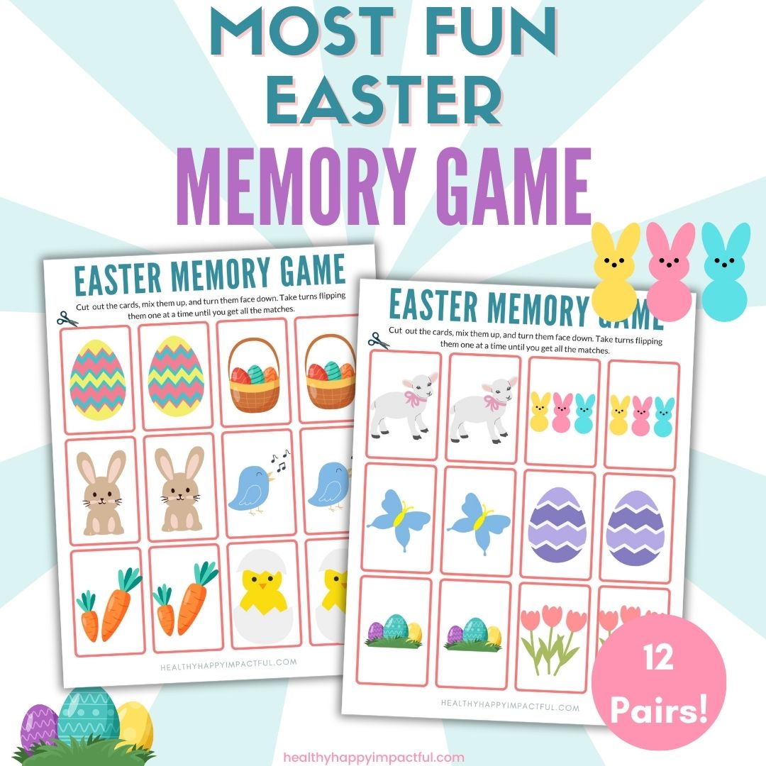 Easter Memory Game Cards