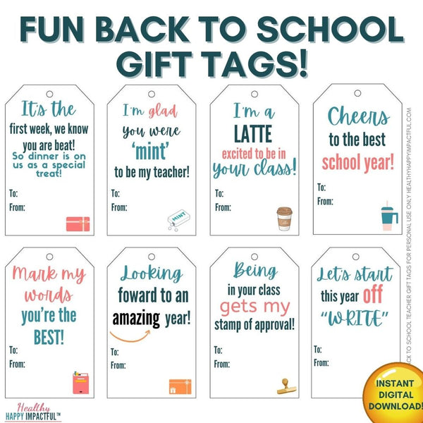 Back to School Gift Tags