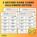5 Second Game Halloween Edition