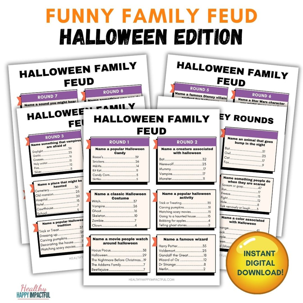 Frightfully Fun Halloween Games Pack - Healthy Happy Impactful®