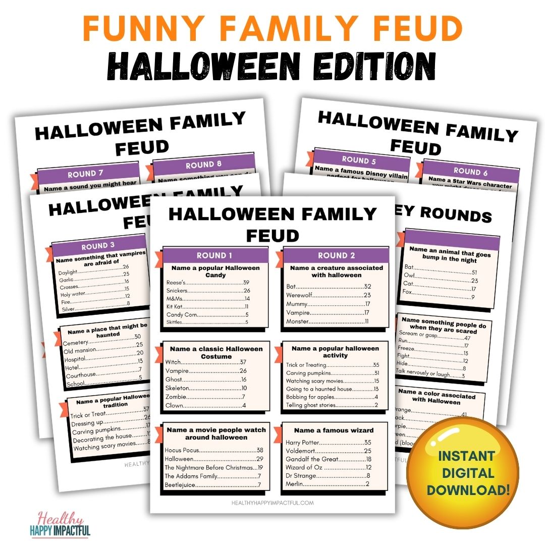 Frightfully Fun Halloween Games Pack - Healthy Happy Impactful®