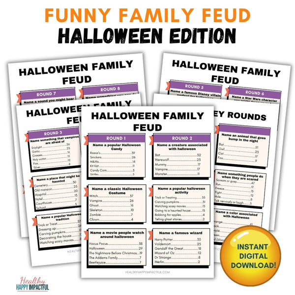 Halloween Family Feud Game