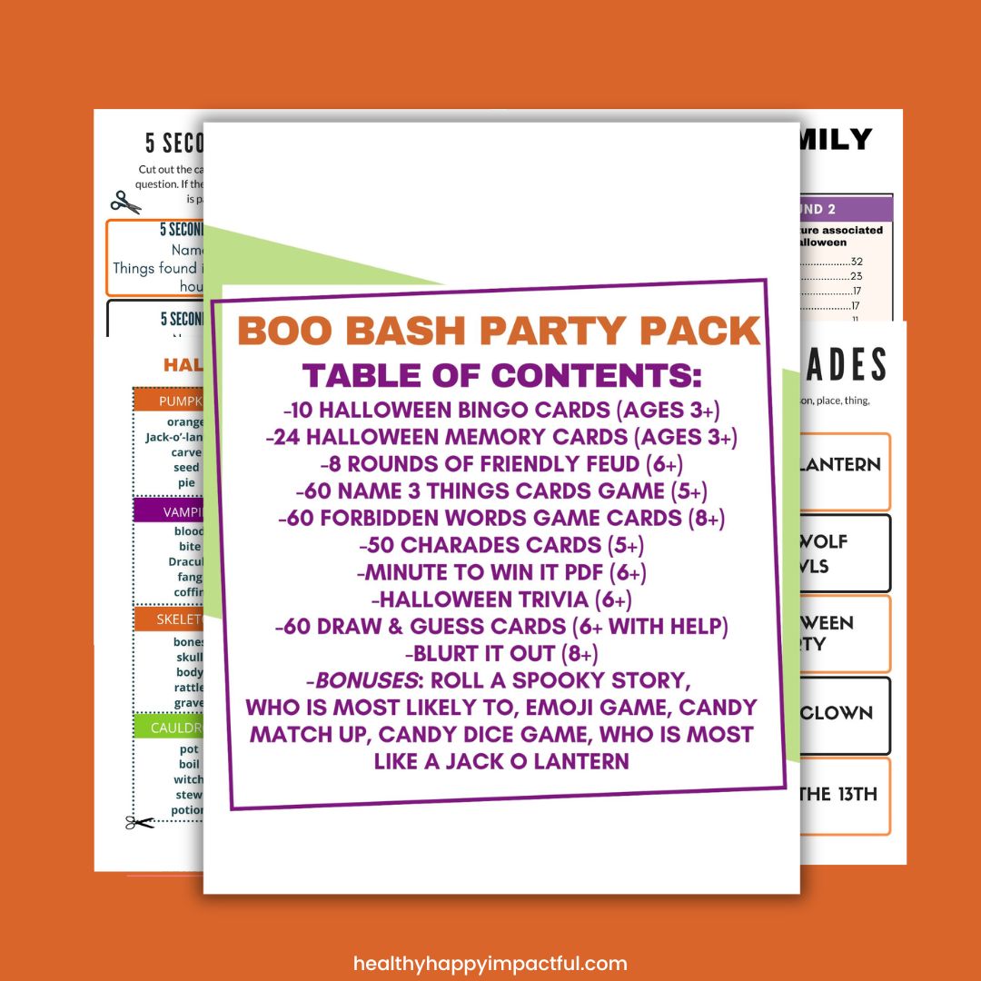 Boo Bash Mega Party Pack - 10 Games, 6 Bonuses, & Instant Fun