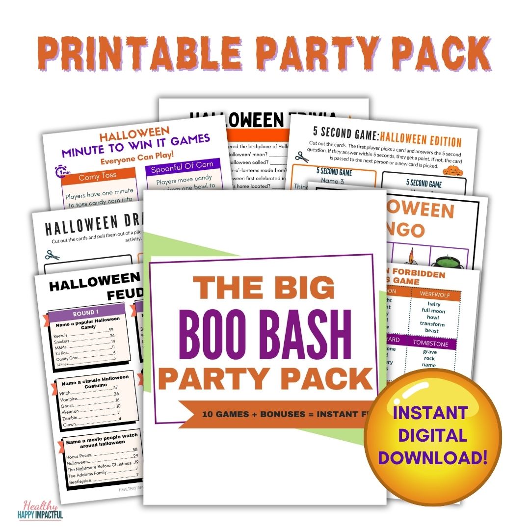 Boo Bash Mega Party Pack - 10 Games, 6 Bonuses, & Instant Fun