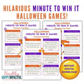 Halloween Minute To Win It Games