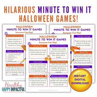 Halloween Minute To Win It Games