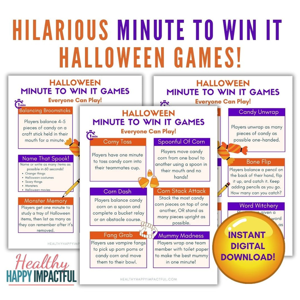 Frightfully Fun Halloween Games Pack - Healthy Happy Impactful®