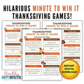 Thanksgiving Minute To Win It Games