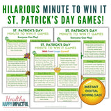 St. Patrick's Day Minute To Win It Games