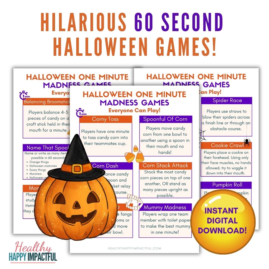 Halloween One Minute Madness Games - Sixty Spooky Seconds of Fun