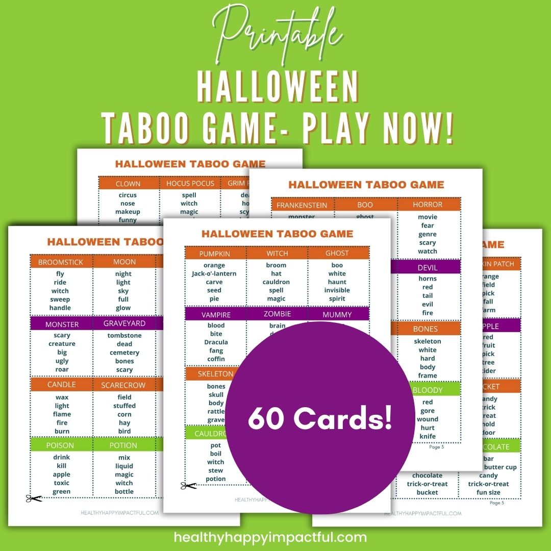 Frightfully Fun Halloween Games Pack - Healthy Happy Impactful®