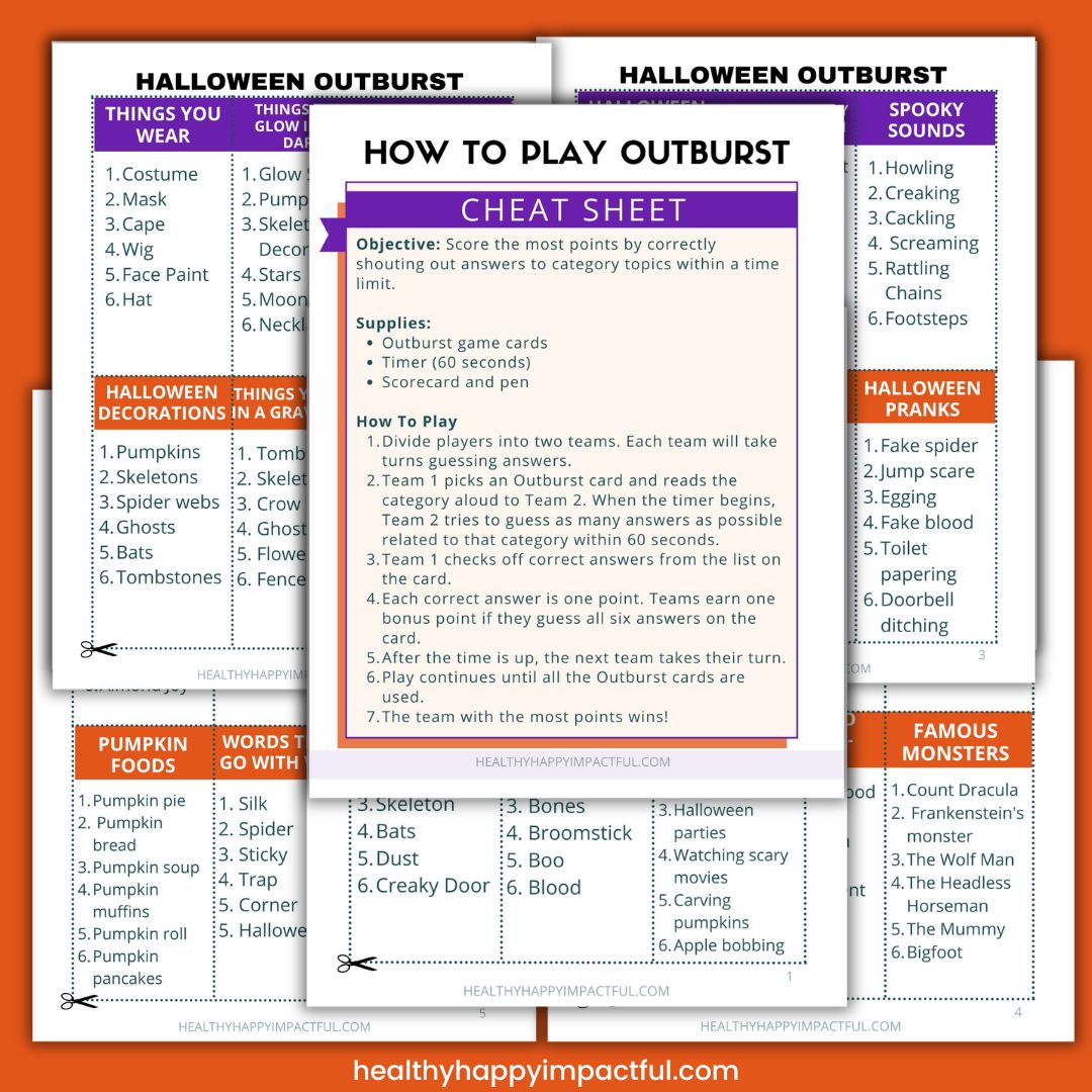 Halloween Outburst Game