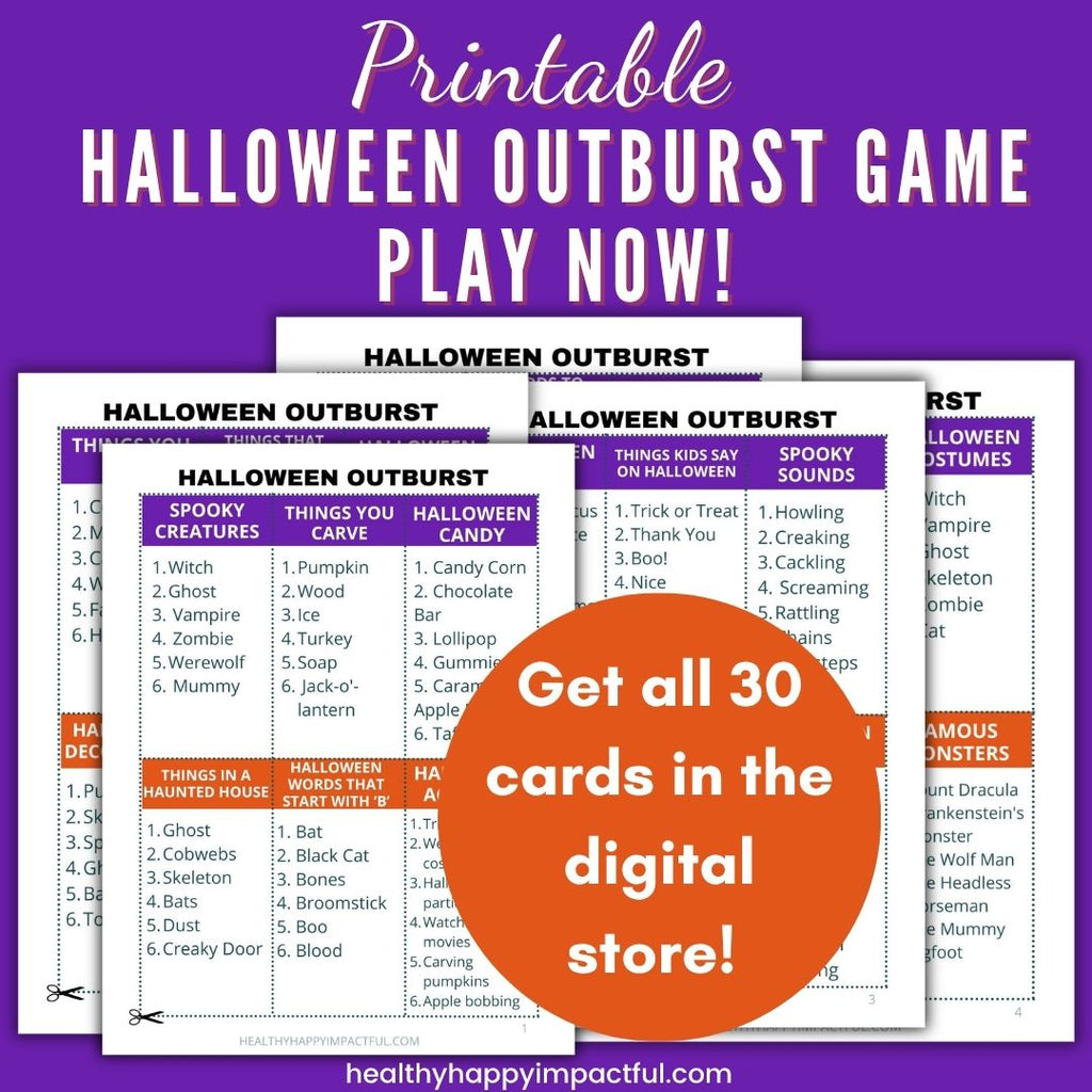 Halloween Outburst Game