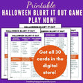 Halloween Blurt It Out Game - The Louder, the More You Win