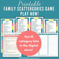 Fun Family Scattergories Game