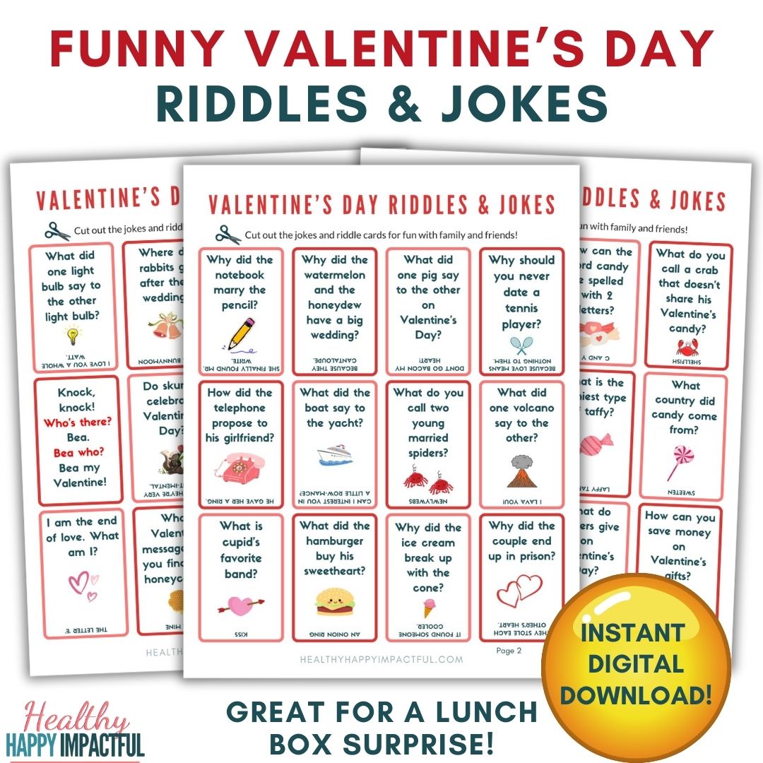 funny valentine's day jokes & riddles cards