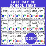 First & Last Day of School Signs Bundle (Preschool–12th Grade) | 30 Printable Back To School Signs