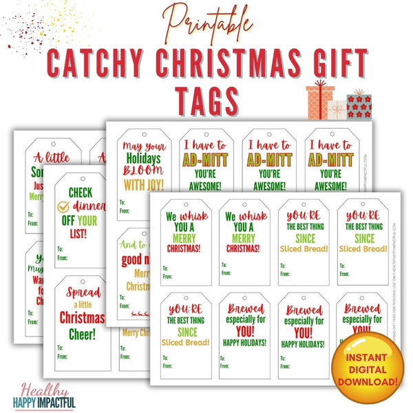 32 Catchy Christmas Gift Tags