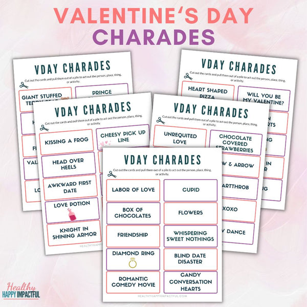 Valentine's Day Charades Game | Valentine Party Games