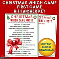 Christmas Which Came First - The Great Debate Game!