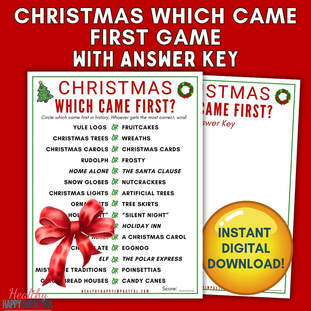 Christmas Which Came First - The Great Debate Game!